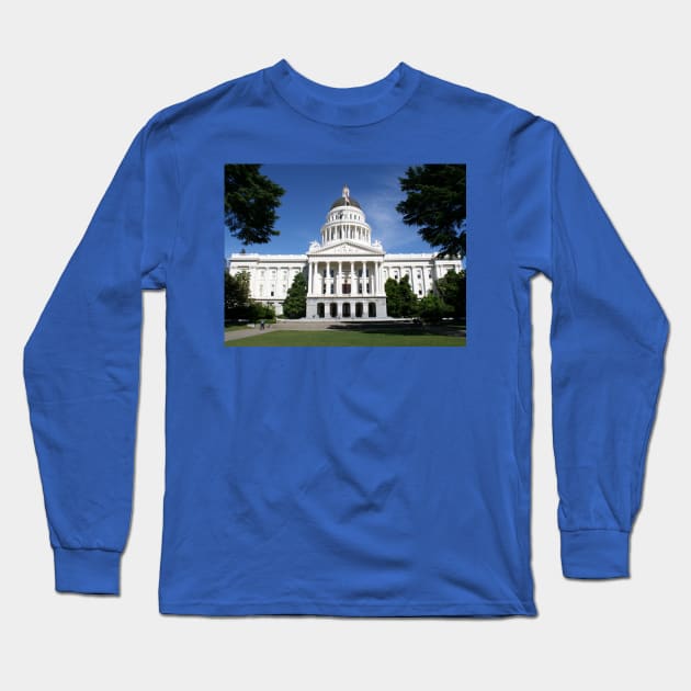 Capitol Majesty: Sacramento's Timeless Icon Long Sleeve T-Shirt by Christine aka stine1